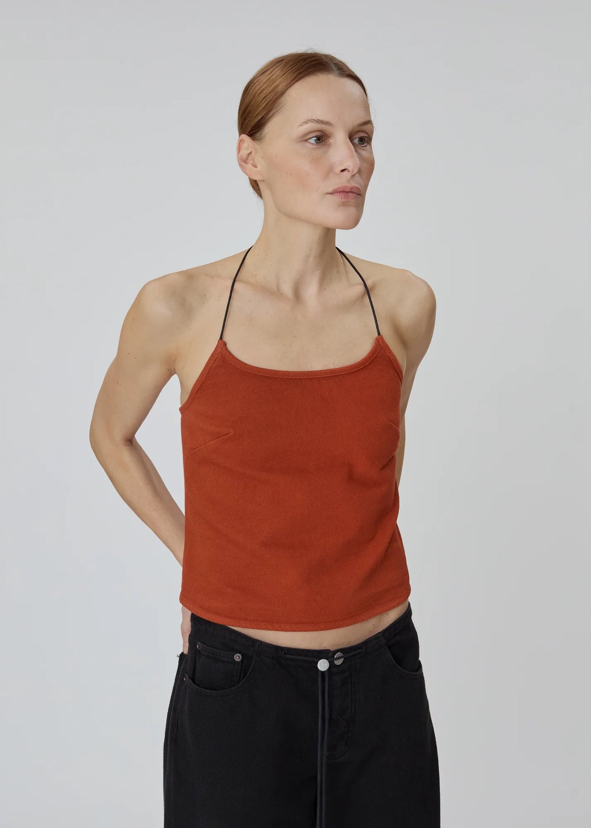 DENIM TOGGLE TANK