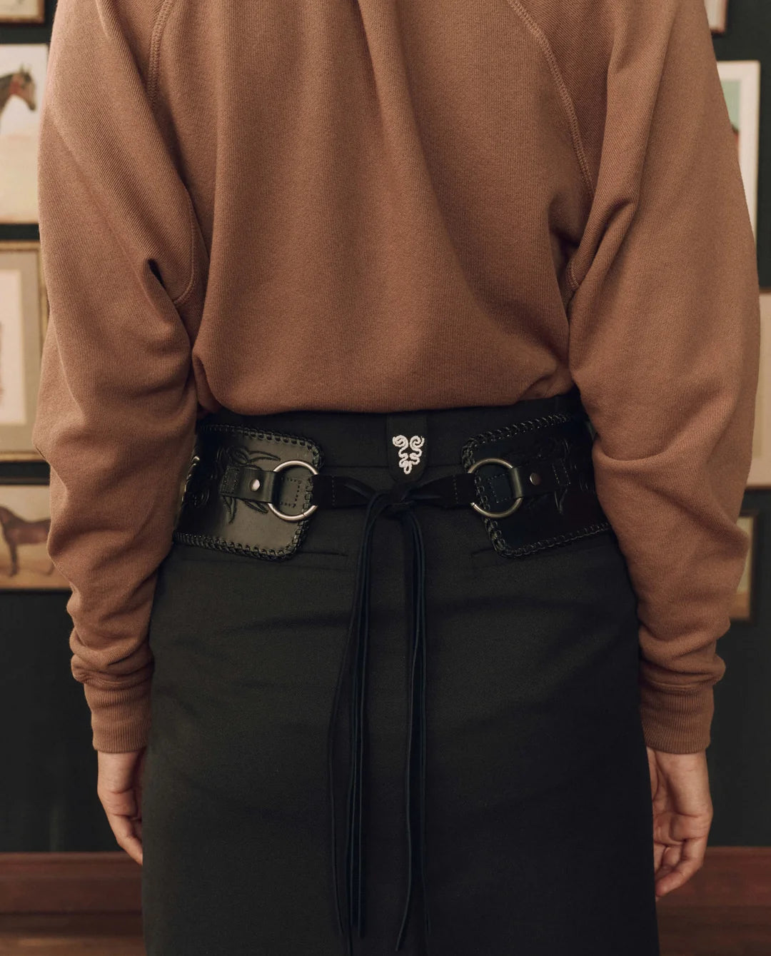TOOLED CORSET BELT