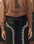 TOOLED CORSET BELT