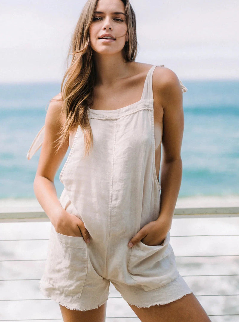 UBUD OVERALL SHORTS IN NATURAL