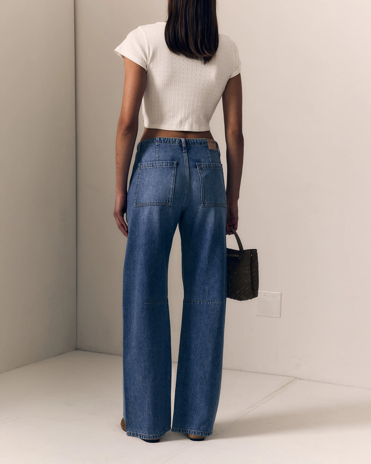 UTILITY SOFT BARREL LONG JEANS