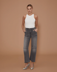 UTILITY SOFT BARREL JEANS IN MOONSTONE