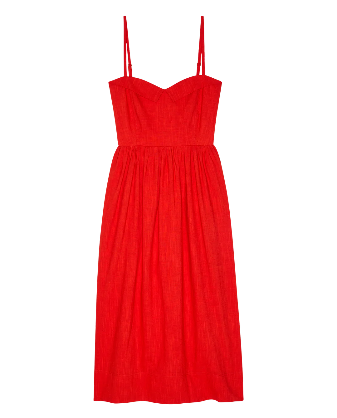 VERSE DRESS IN HOT RED