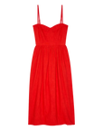 VERSE DRESS IN HOT RED