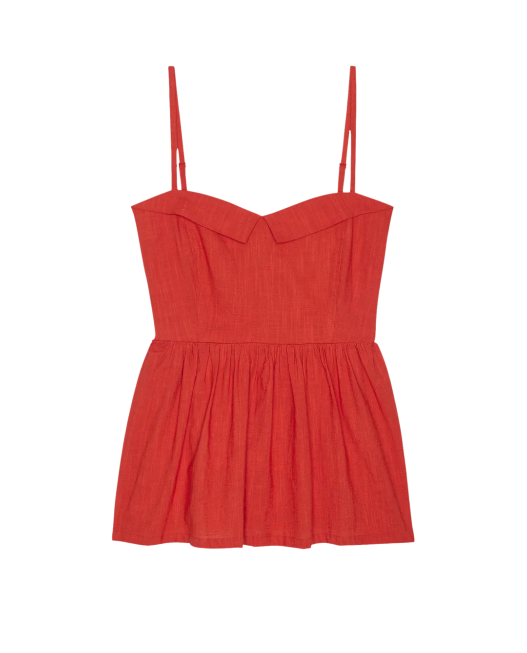 VERSE TOP IN HOT RED
