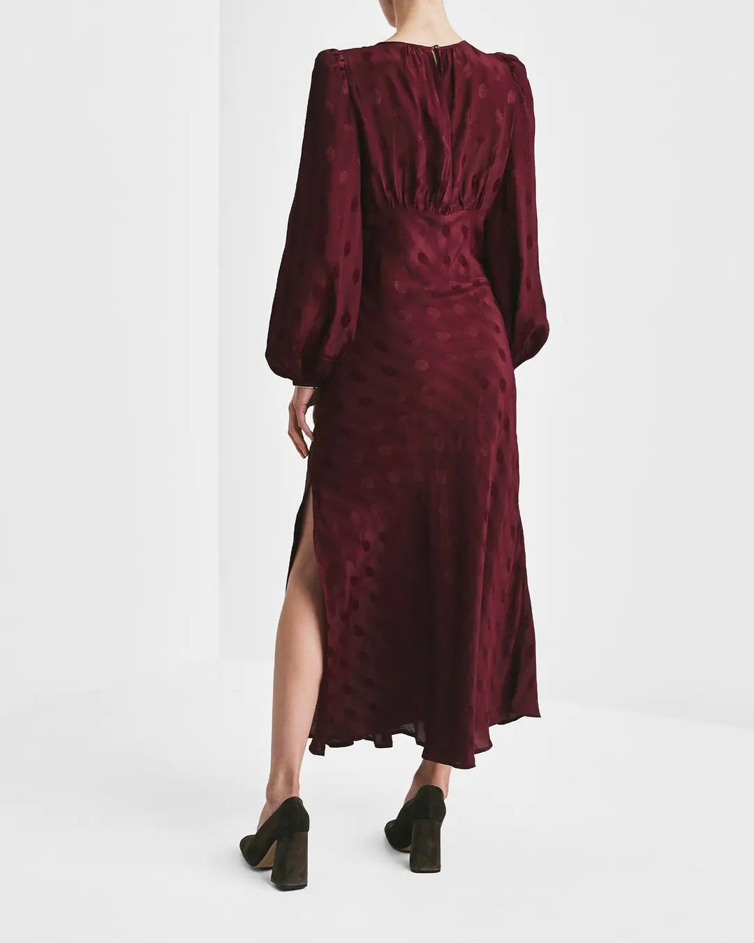 VISCOSE MIDI DRESS
