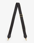 ADJUSTABLE WEBBING CROSSBODY STRAP IN BLACK