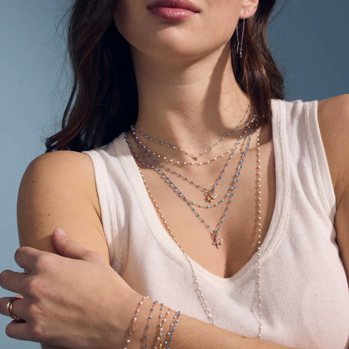 CLASSIC NECKLACE / 16.5" / WHITE