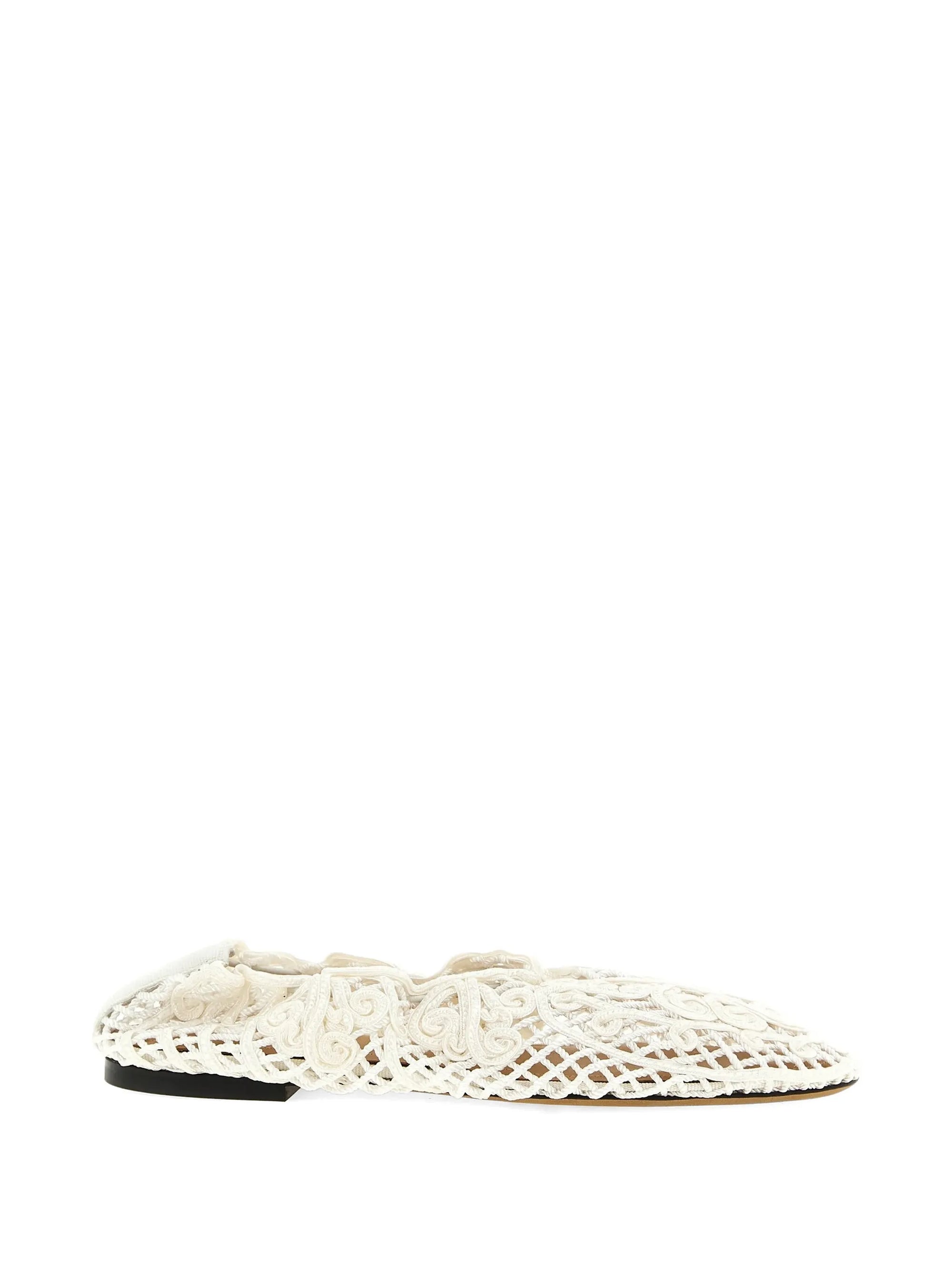 WOVEN FLAT IN PEARL