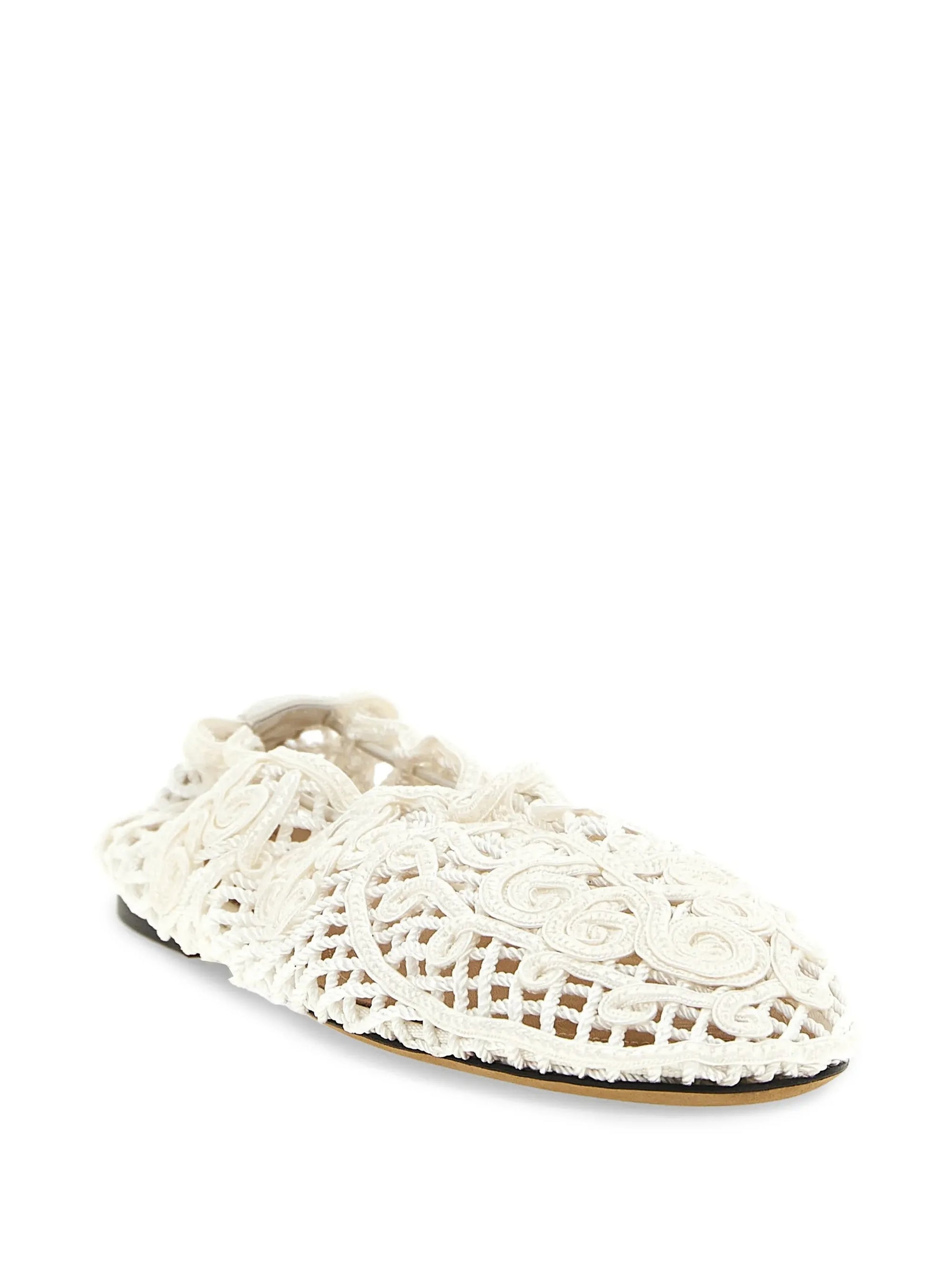 WOVEN FLAT IN PEARL