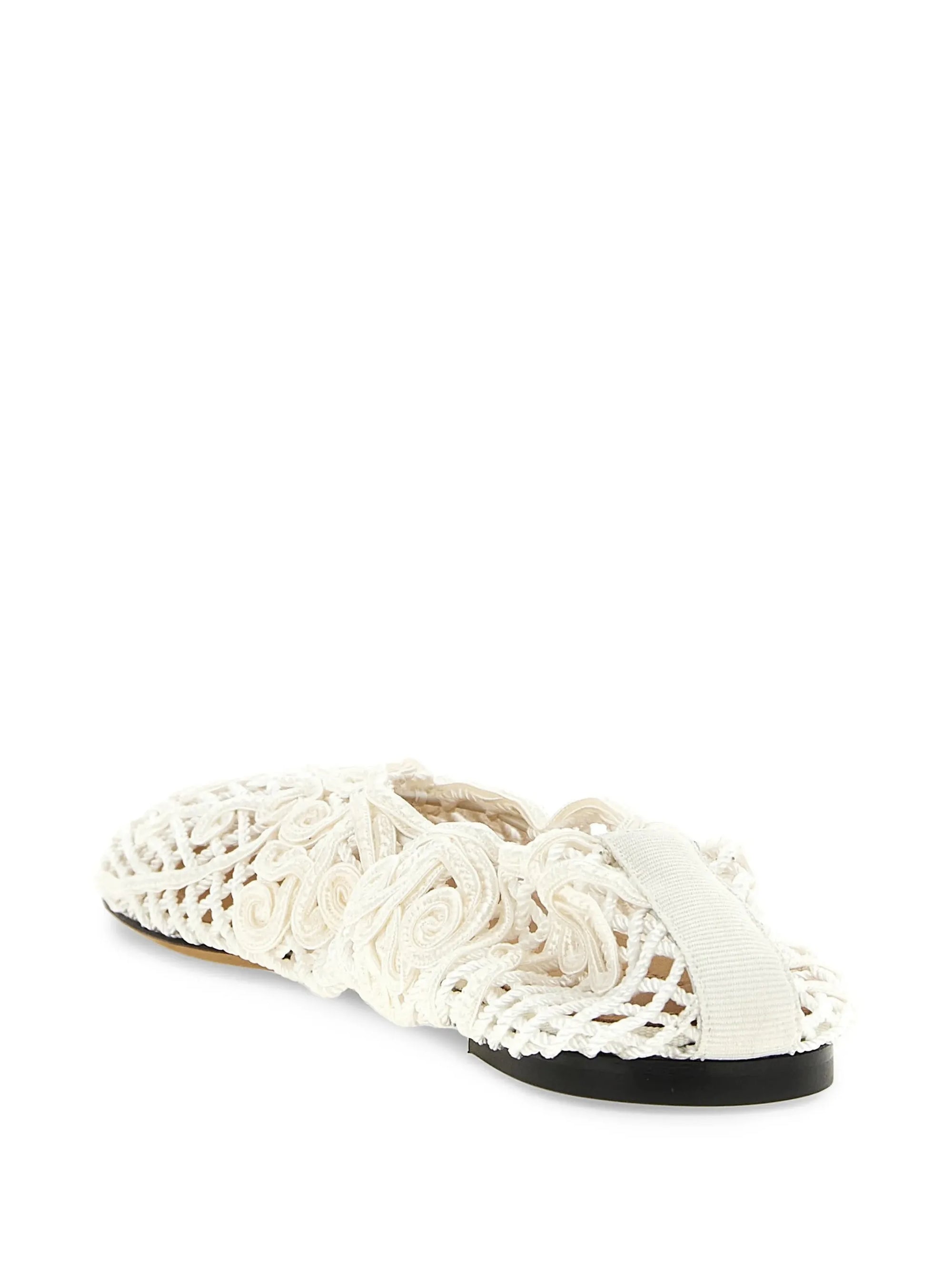WOVEN FLAT IN PEARL