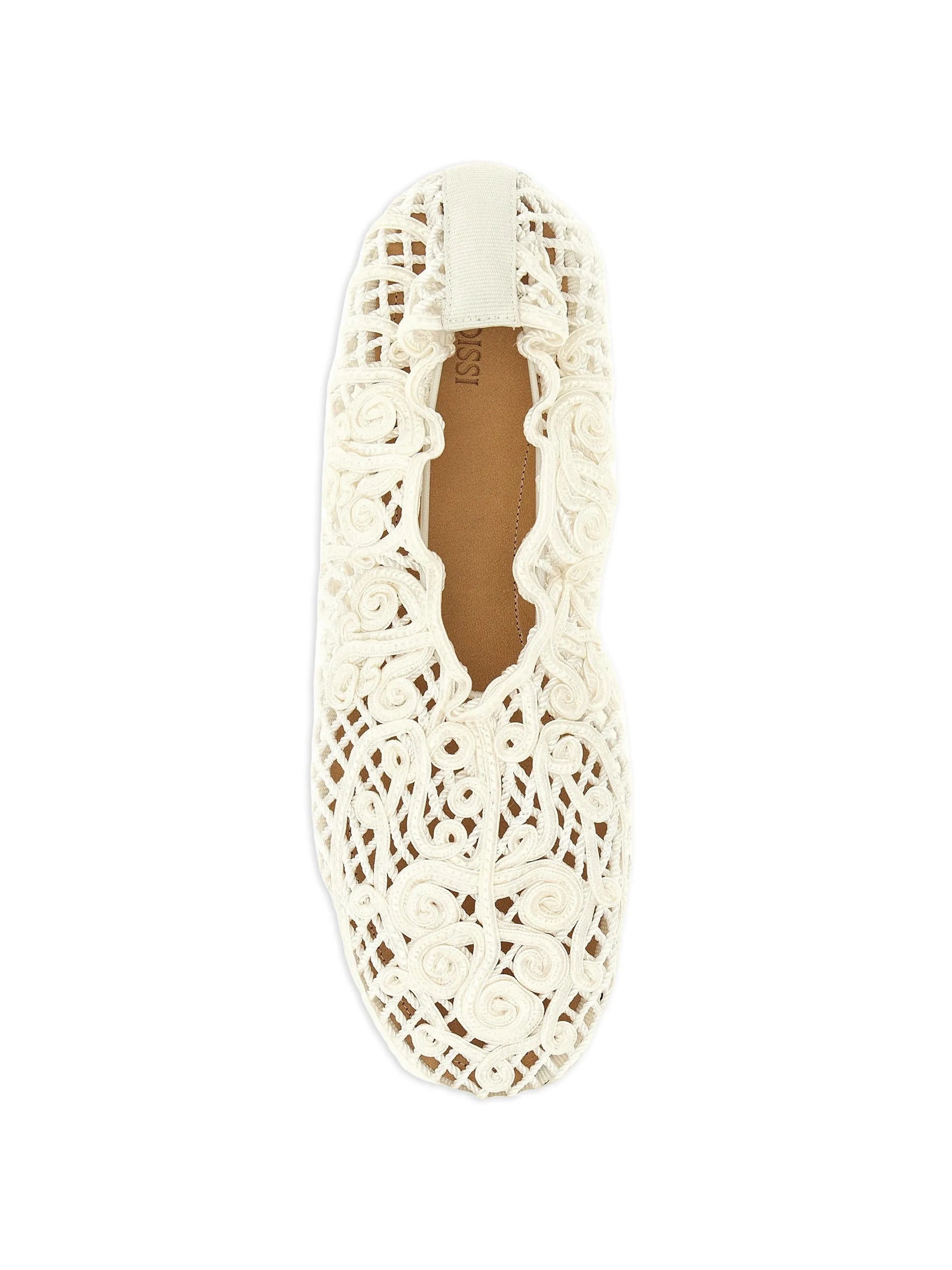 WOVEN FLAT IN PEARL
