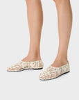 WOVEN FLAT IN PEARL